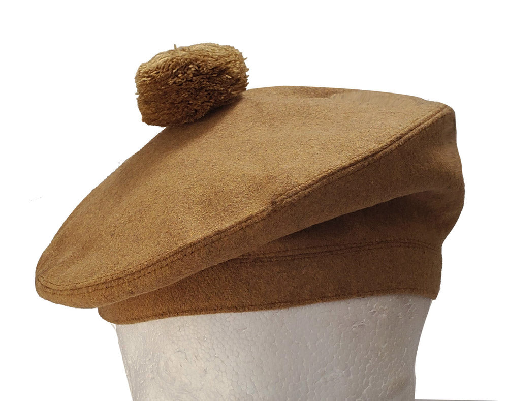 Men's Tam Hat, Scottish Tam O'Shanter Hat - Green Beret