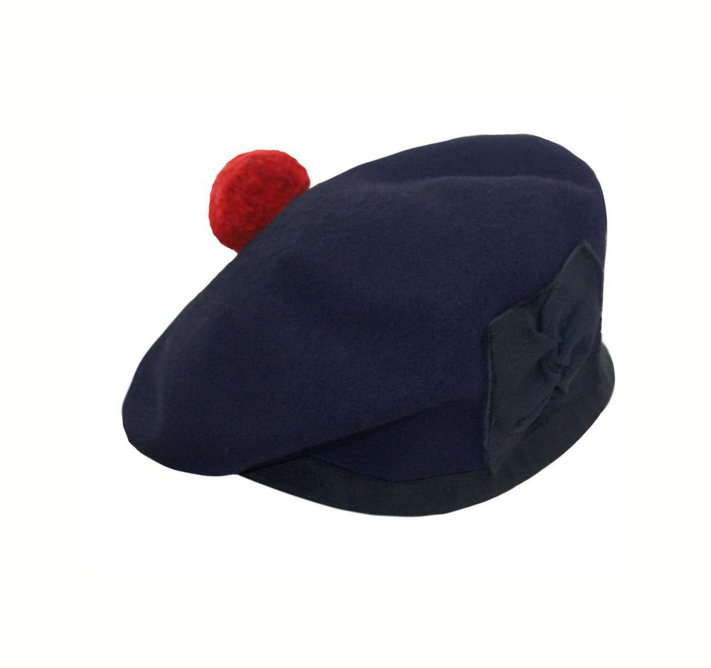Wool Balmoral Cap For Pipe Band - Blue