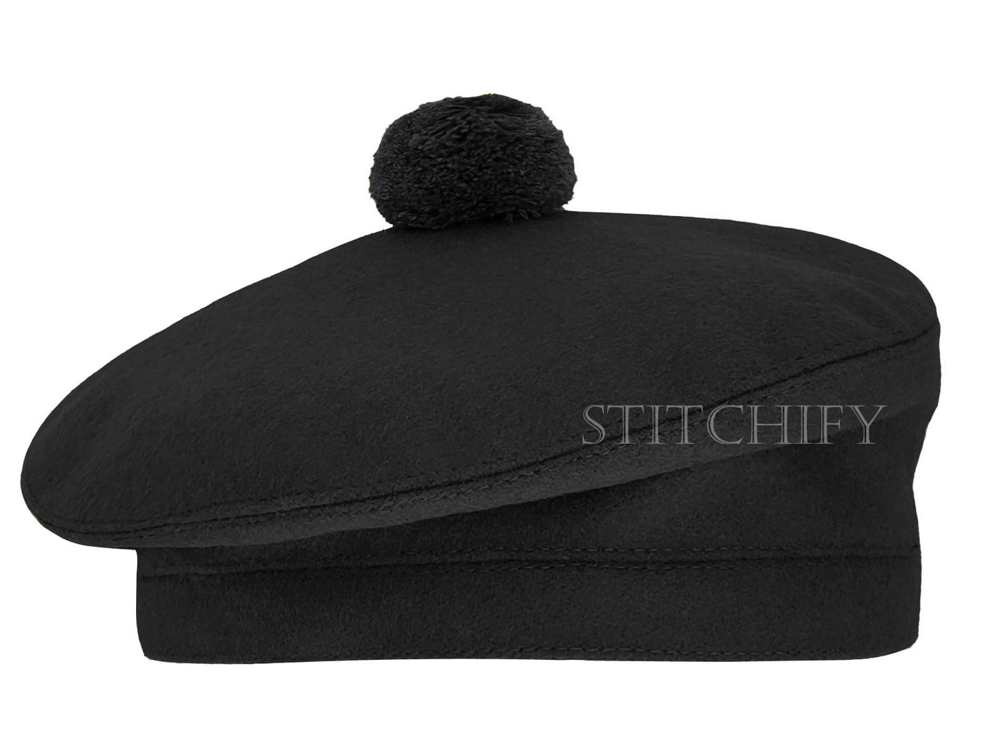 Black Tam o'Shanter Hat