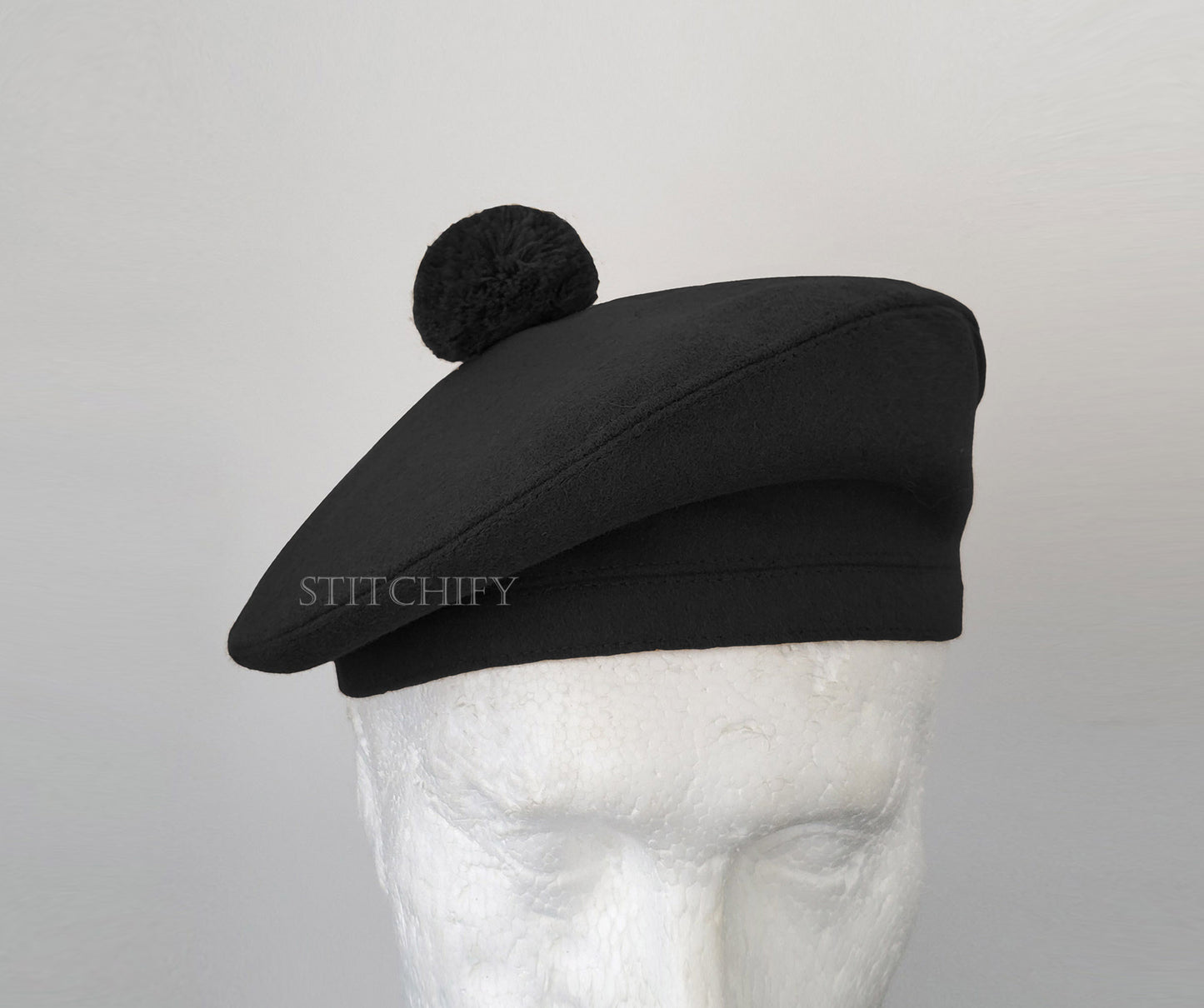 Black Tam o'Shanter Hat