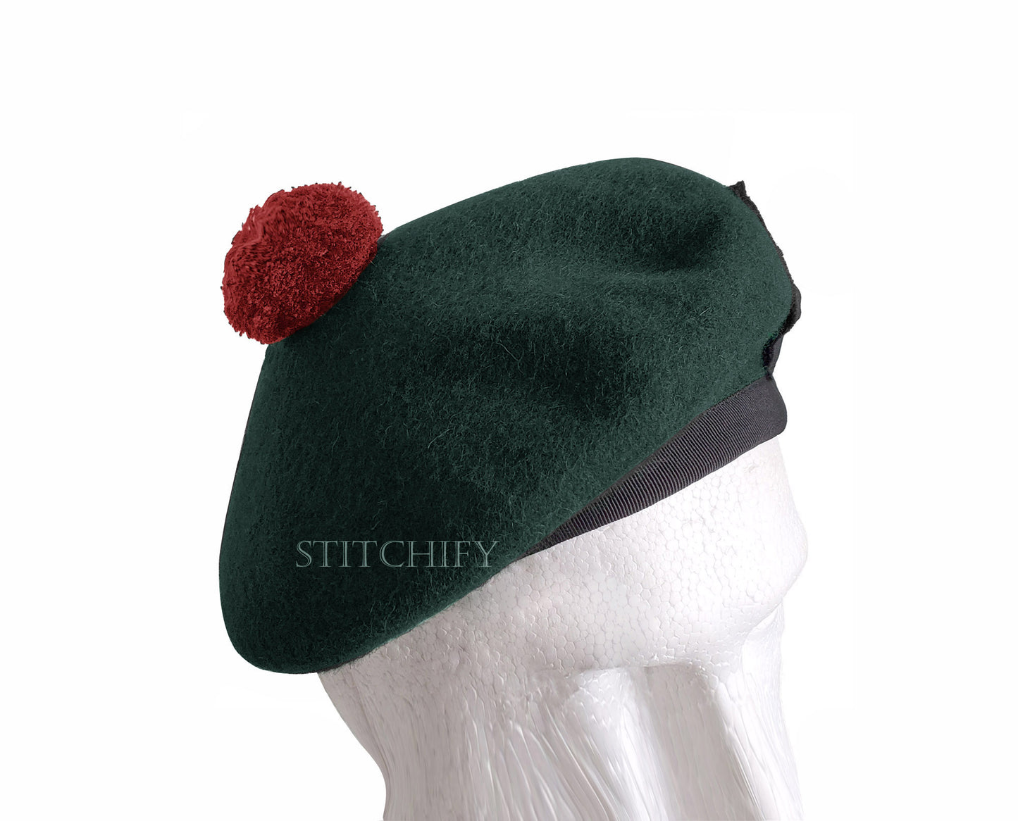 Wool Balmoral Cap - Green