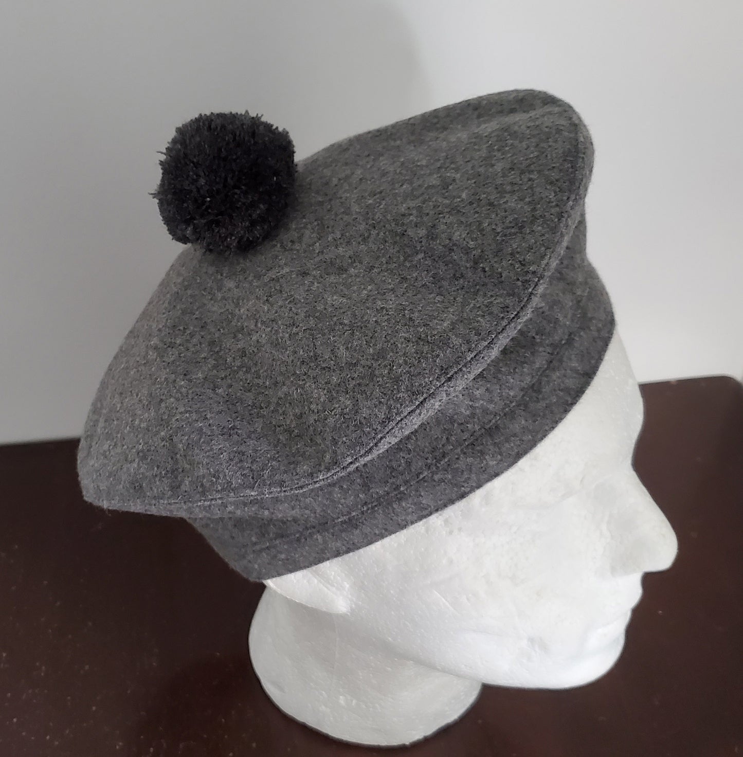 Grey Tam O Shanter Hat, Scott's Beret