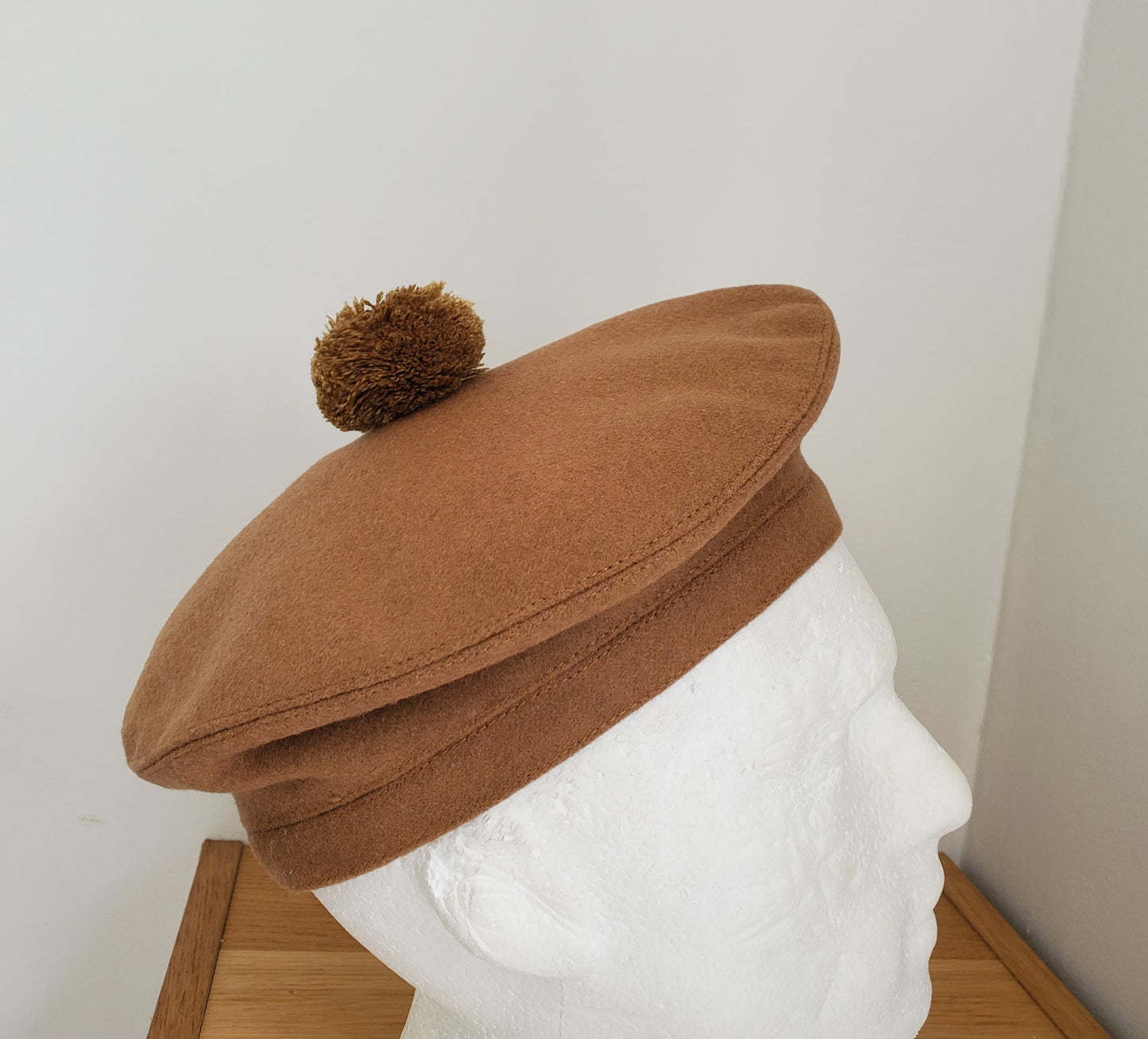 Scottish Tam O'Shanter Hat - Camel