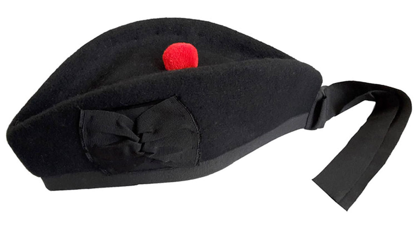 Scottish Hat, Glengarry Hat, Black Watch Hat, Pipe Band Hat, Beret, bonnet, Red Hat, Pom pom Hat, Classic Hat, Plume Hackle