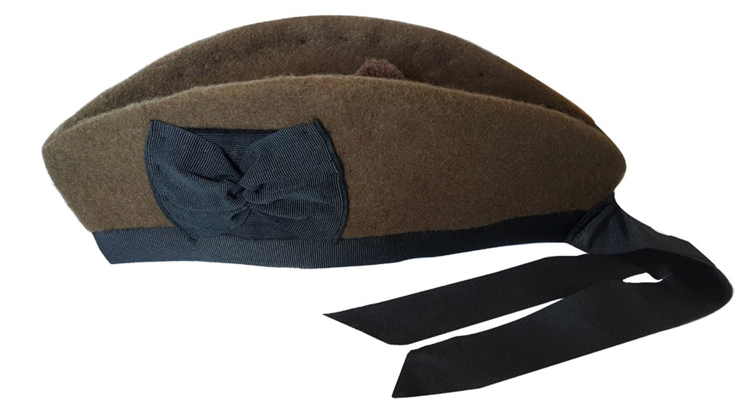 Khaki Glengarry, Khaki Glengarry Hat, WW1 Glengarry Hat, Pipe Band Hat, Wool Hat, Headdress, Glengarry, Men's Outfit, Glengarry hat, Gift
