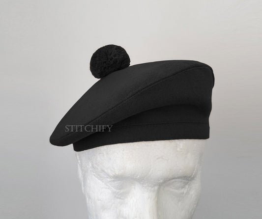 Black Tam o'Shanter Hat