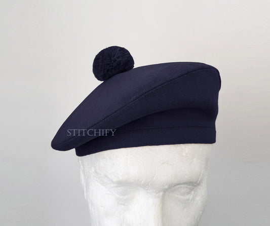 Scottish Tam O'Shanter Hat, Men's Beret
