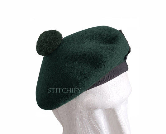 Wool Balmoral Cap - Green