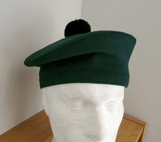 Men's Tam Hat, Scottish Tam O'Shanter Hat - Green Beret