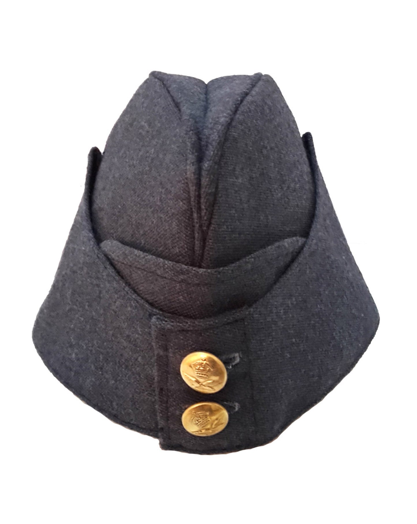 Royal Air Force Side Cap, Side Cap, WW2 style hat, Kings Crown Button, Reproduction Hat , Military Cap , Reenactment Hat, RAF hat, Grey Hat