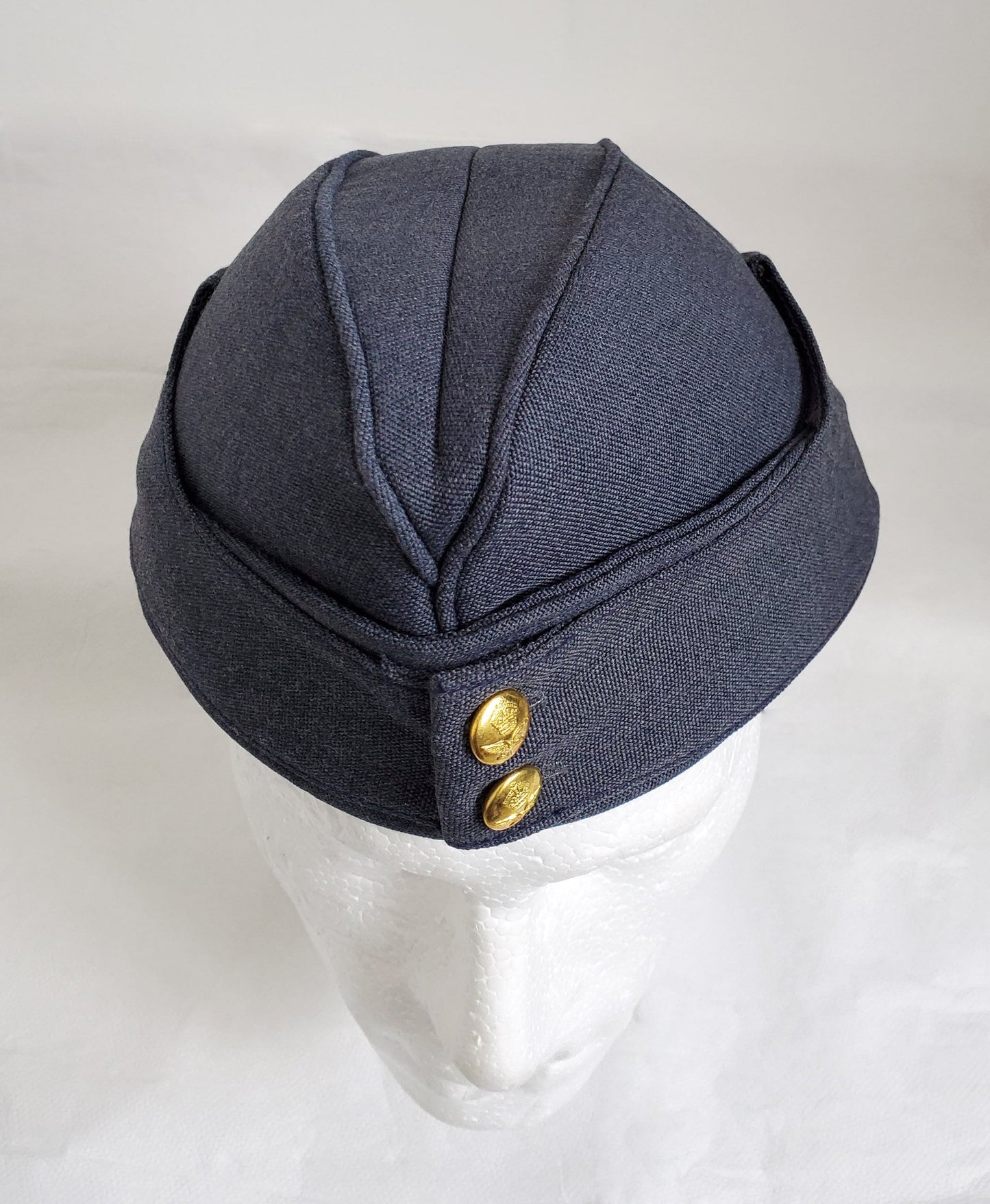 Royal Air Force Side Cap, Side Cap, WW2 style hat, Kings Crown Button, Reproduction Hat , Military Cap , Reenactment Hat, RAF hat, Grey Hat