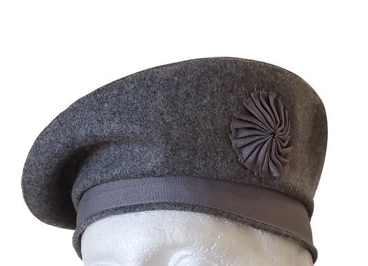 Caubeen Hat, Balmoral Hat, French Beret, Black Hat, Bonnet, Grey Hat, Wool Hat, slouchy hat, Tam O Shanter Hat, Irish Beret