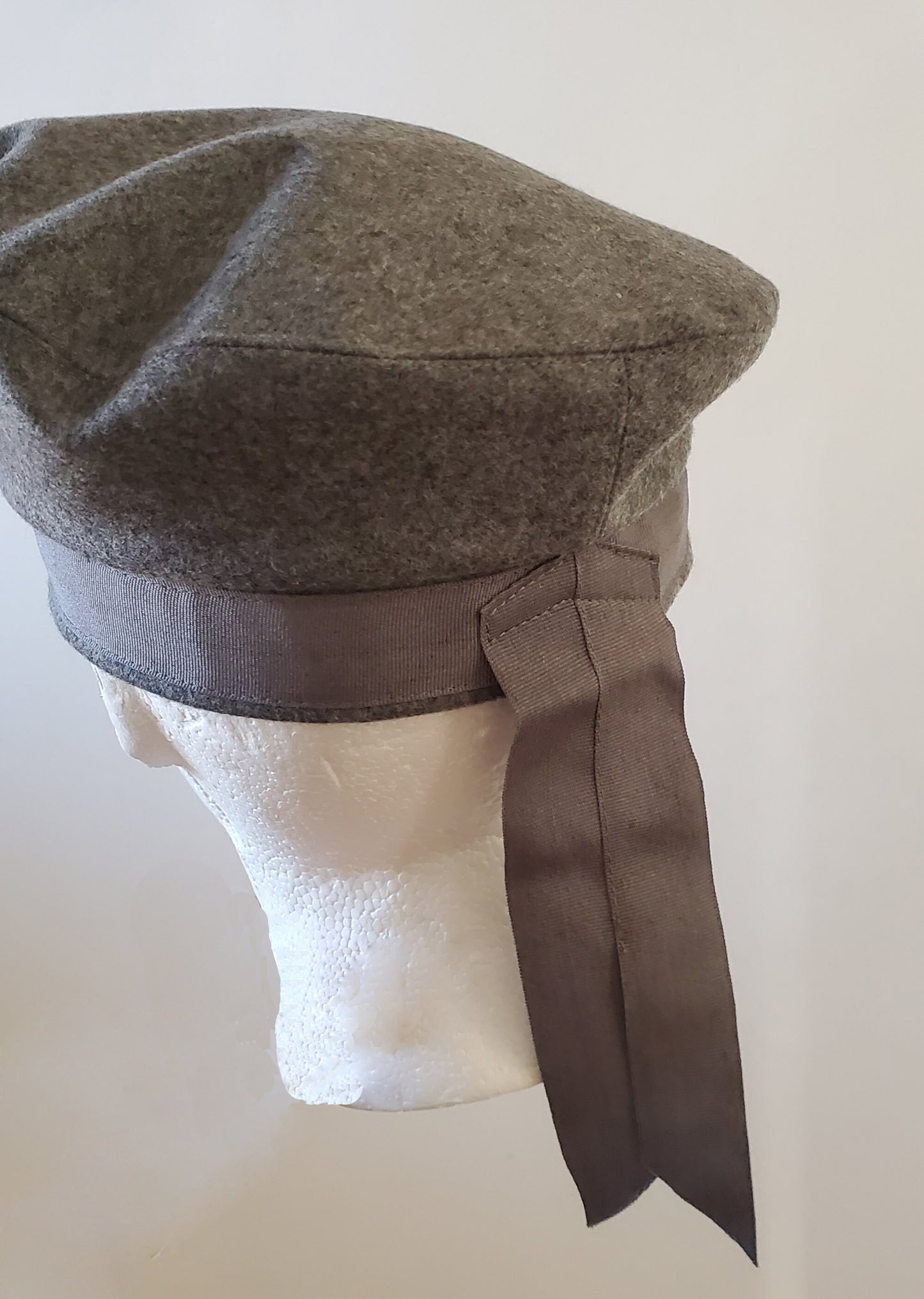 Caubeen Hat, Balmoral Hat, French Beret, Black Hat, Bonnet, Grey Hat, Wool Hat, slouchy hat, Tam O Shanter Hat, Irish Beret